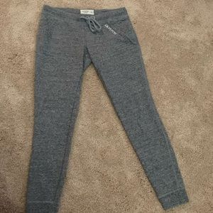Abercrombie and Fitch light gray sweatpant legging